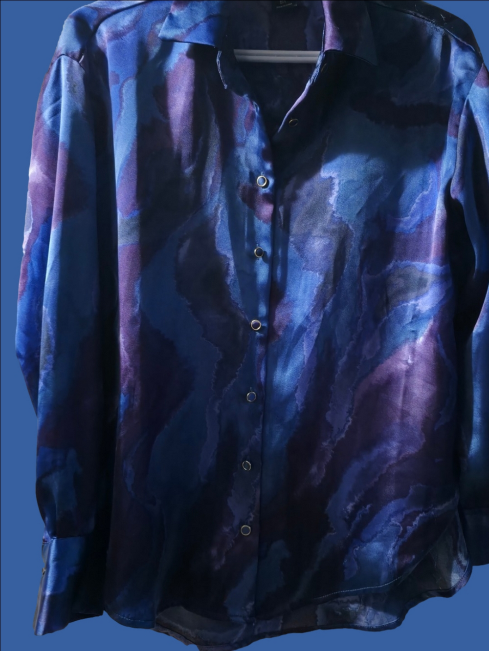 4/$67 Deal! Beautiful Bailey 44 Soft Blue & Purple Top